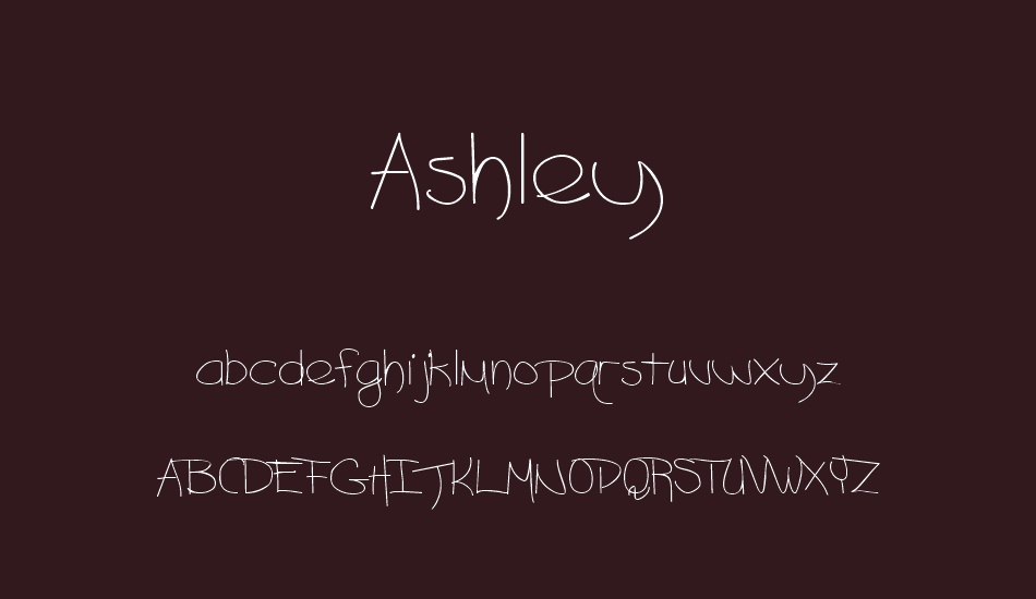 Ashley font