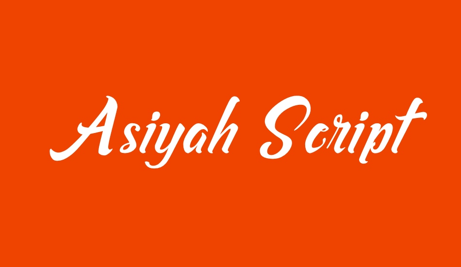 Asiyah Script font big