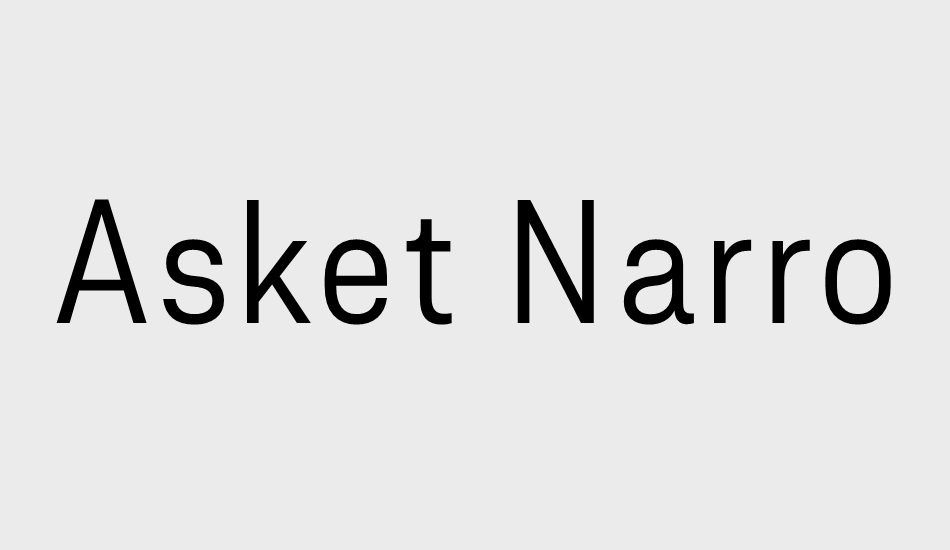 asket-narrow font big