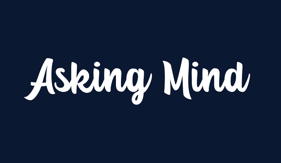 Asking Mind font big