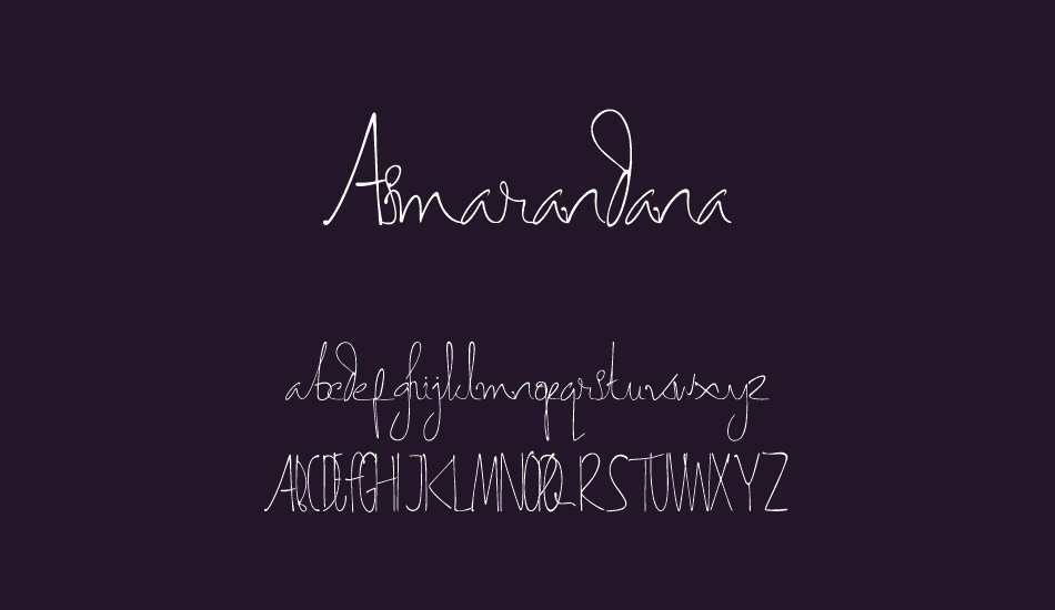 Asmarandana font