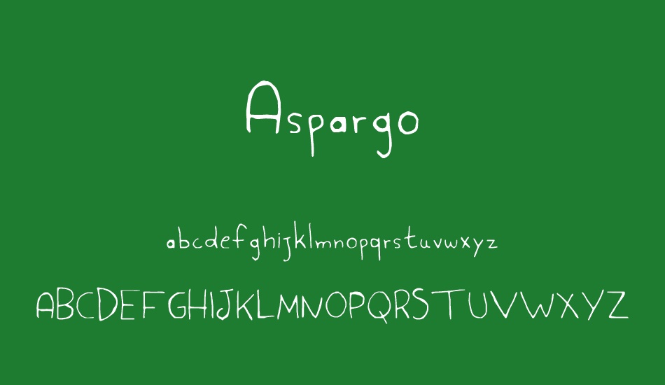 Aspargo font