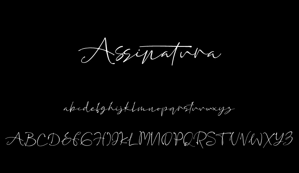 Assinatura font