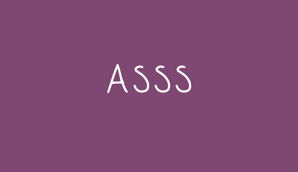 ASSS font big