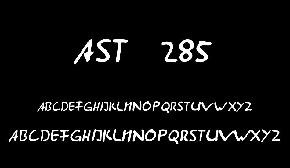 AST 285 font