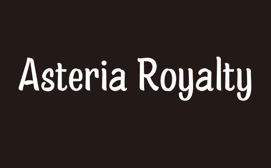 Asteria Royalty font big