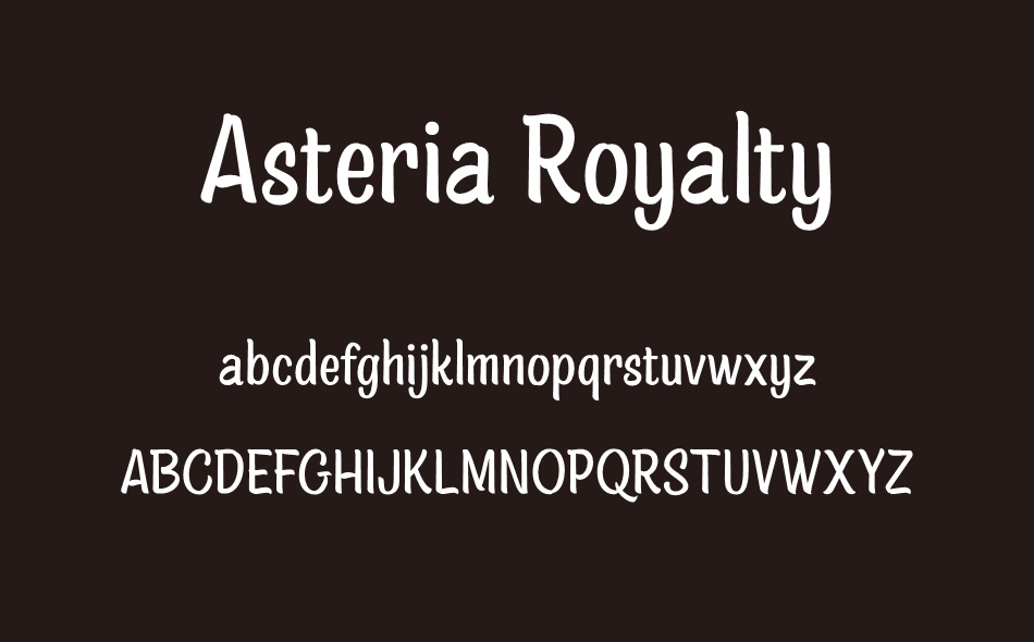 Asteria Royalty font