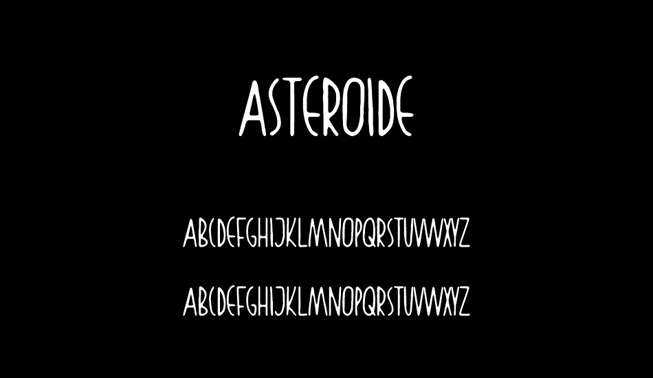 Asteroide font