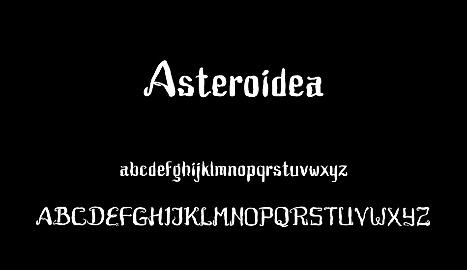 Asteroidea font