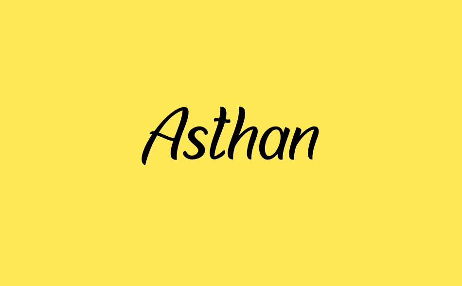 Asthan font big