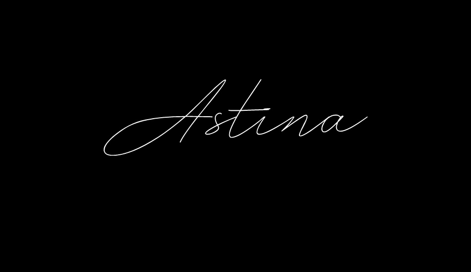 Astina font big