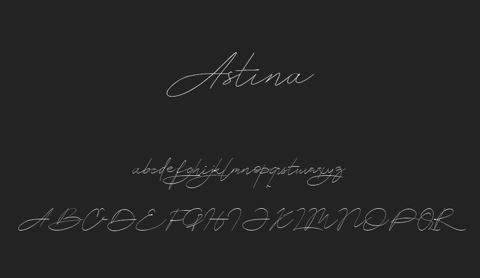 Astina font