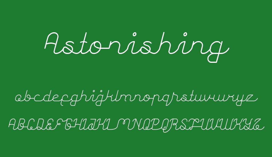 Astonishing font