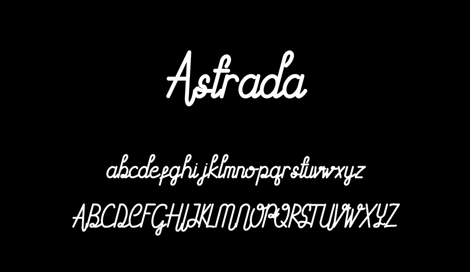 Astrada Demo font