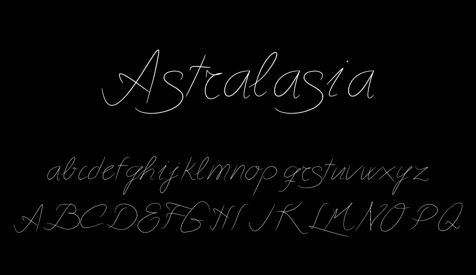 Astralasia font