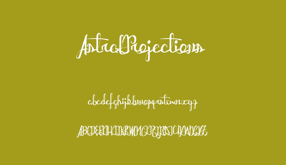 AstralProjections font