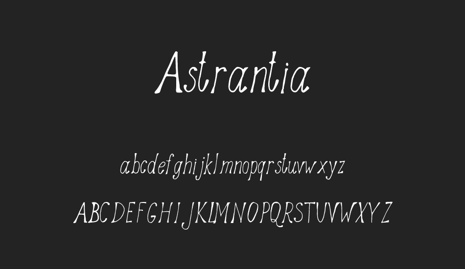 Astrantia font