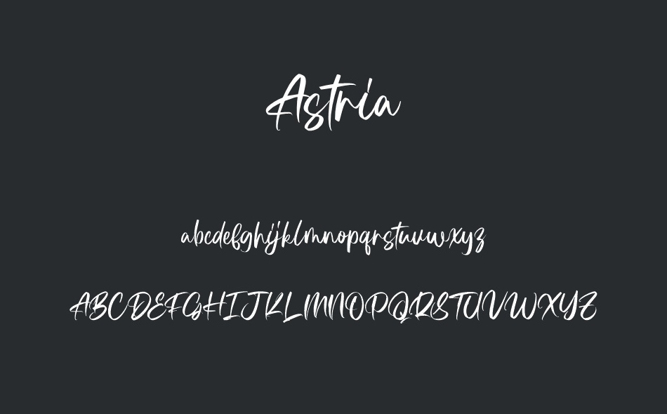 Astria font