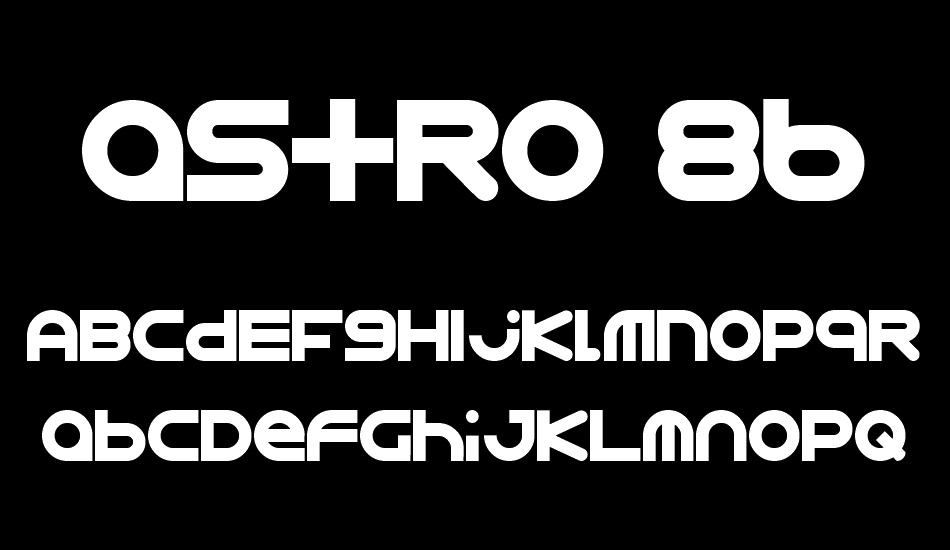 Astro 867 font