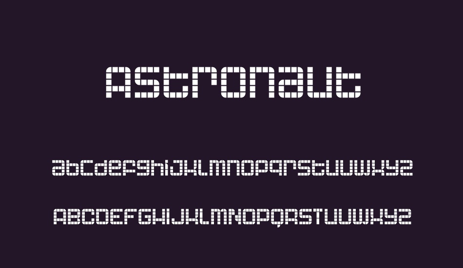 Astronaut font