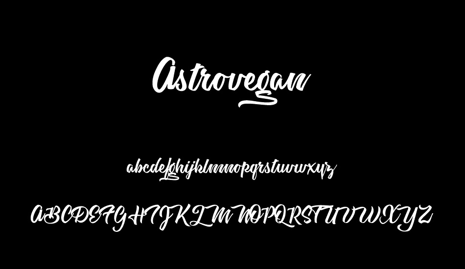 Astrovegan Personal Use font