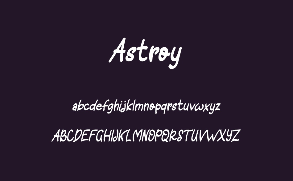 Astroy font