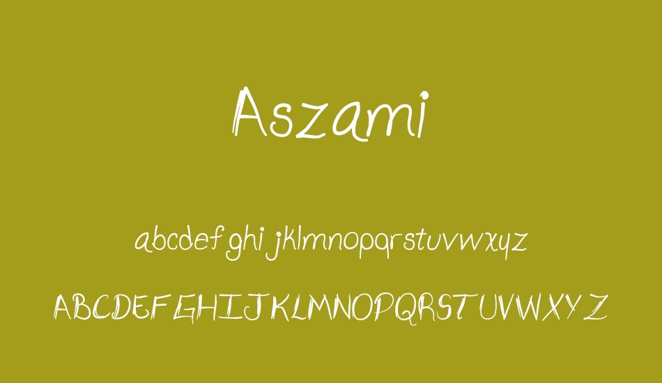 Aszami font