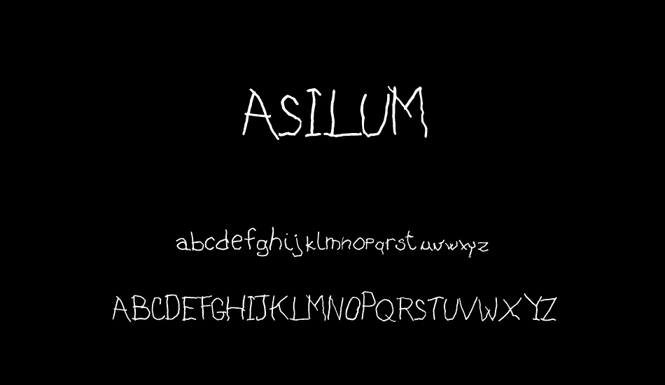 ASILUM font