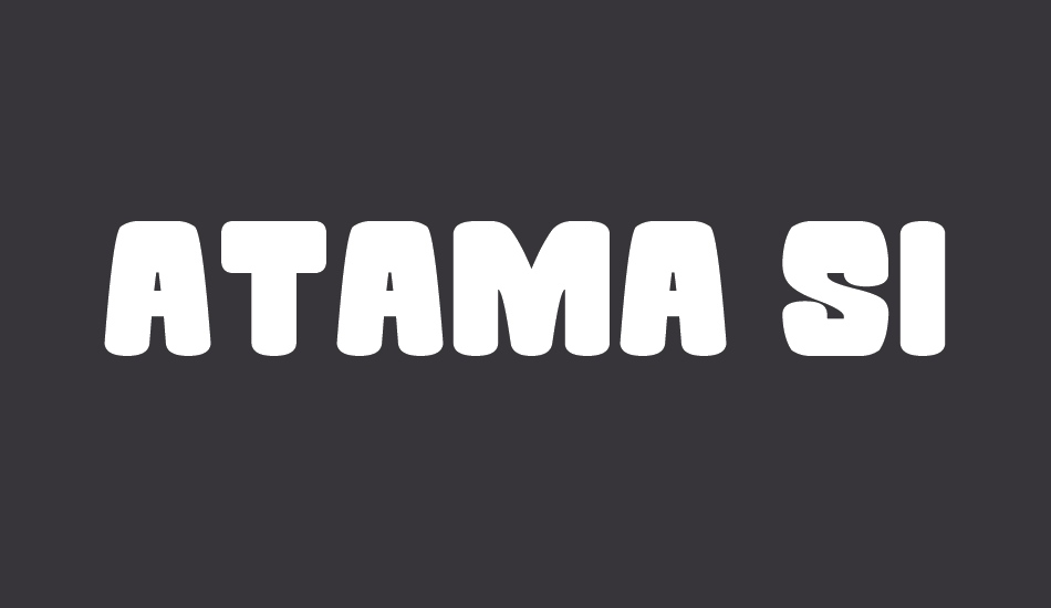 Atama Simple font big