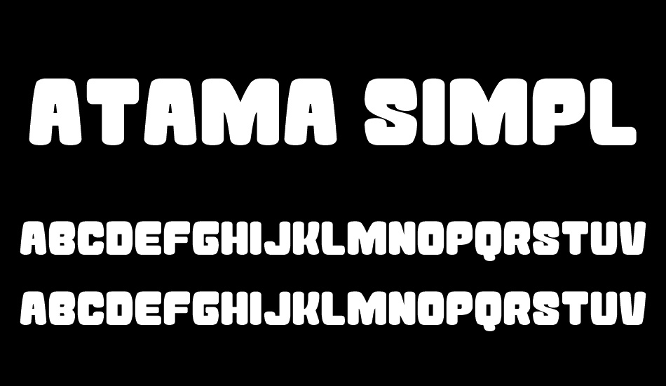 Atama Simple font