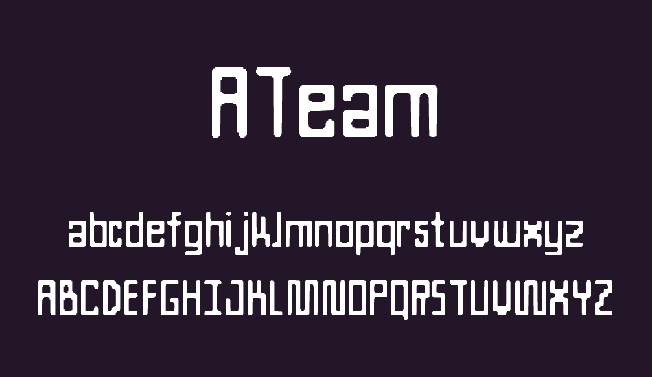 ATeam font