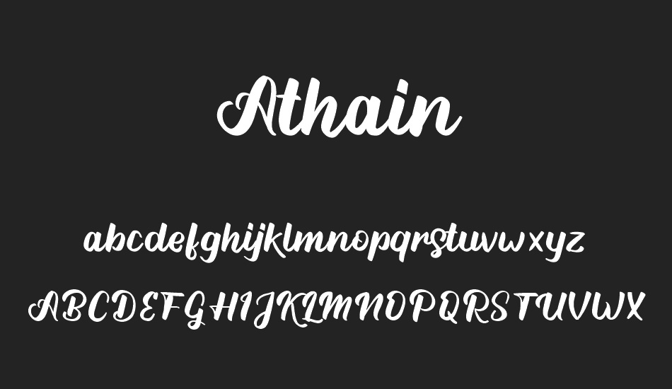 Athain font