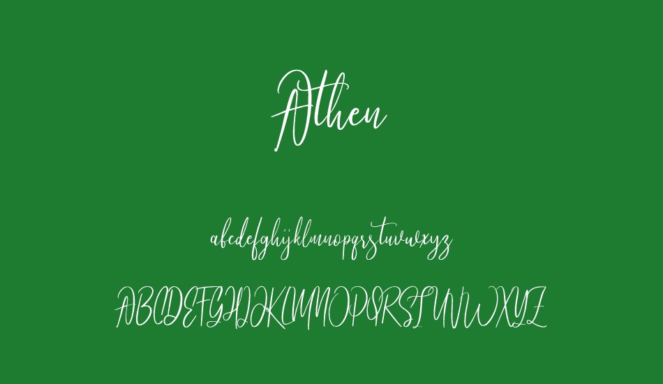 Athen font