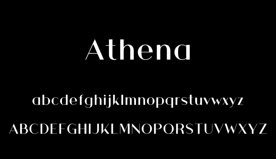 Athena font