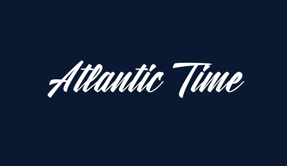 Atlantic Time font big