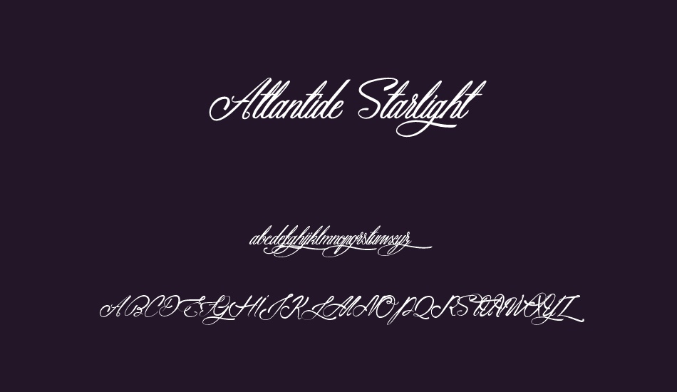 Atlantide Starlight font