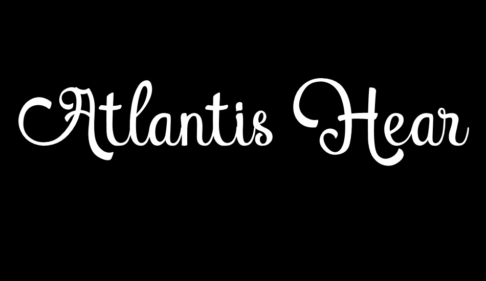 Atlantis Heart Free font big