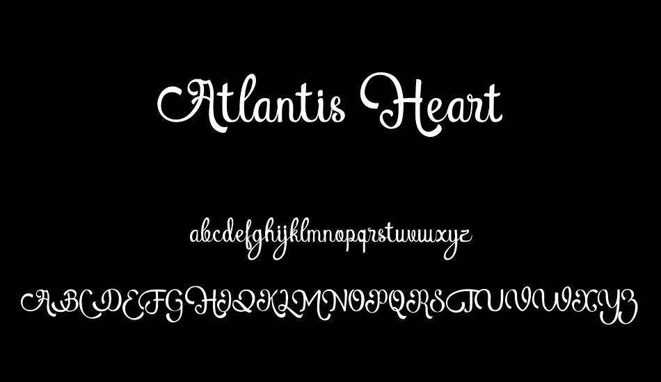 Atlantis Heart Free font