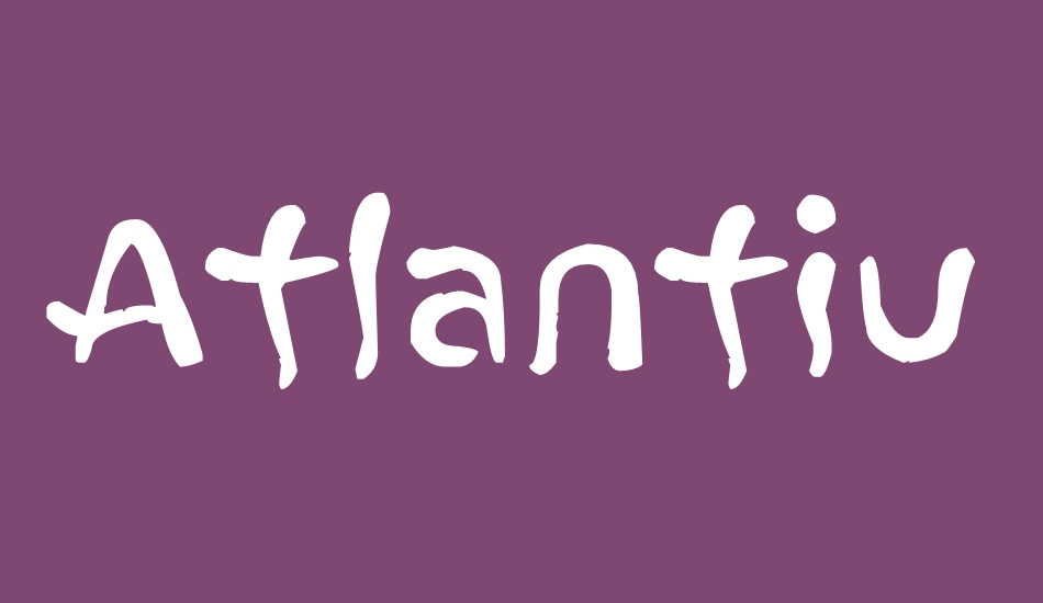 Atlantius font big