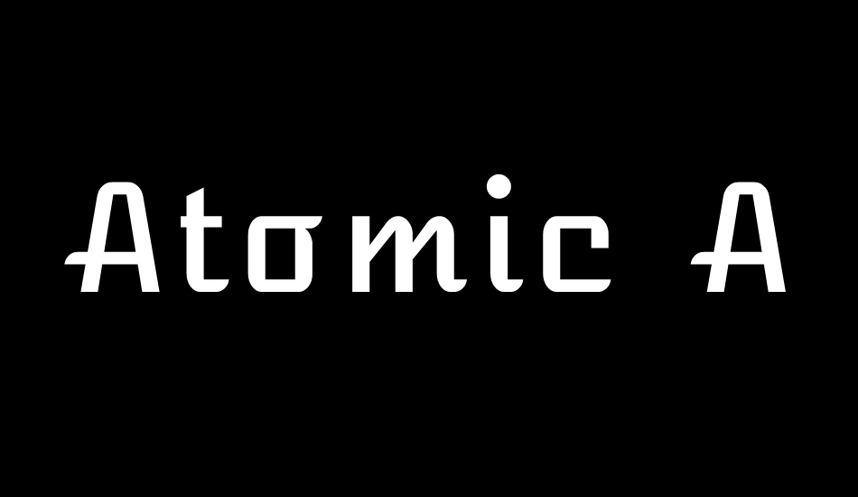 Atomic Age font big