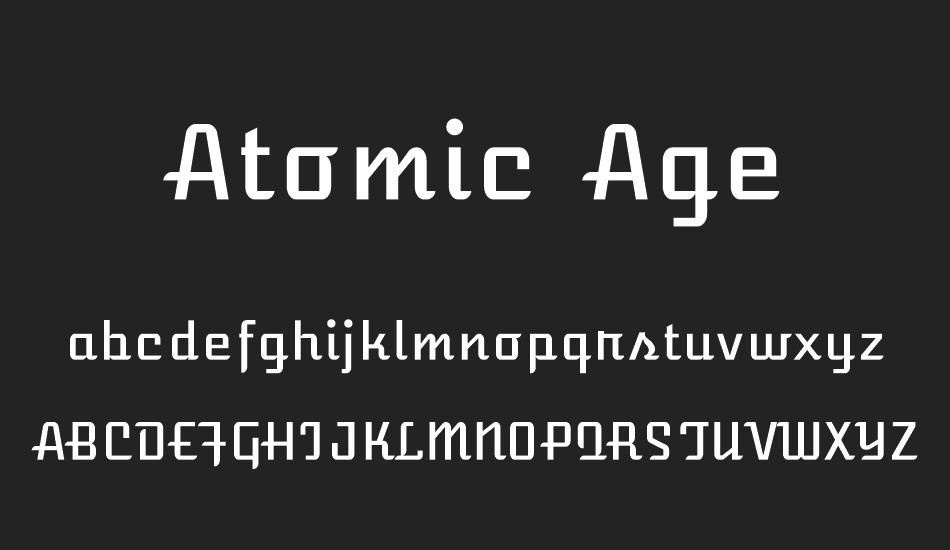 Atomic Age font