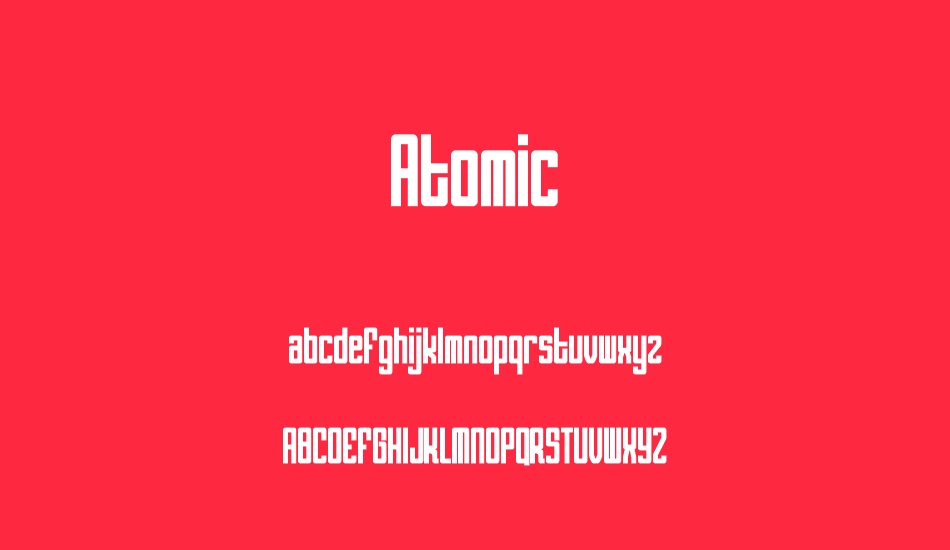 atomic font