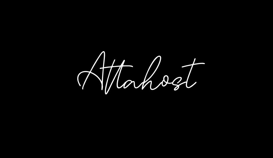 Attahost font big