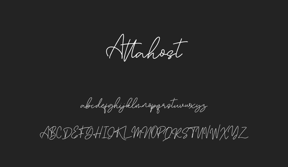 Attahost font