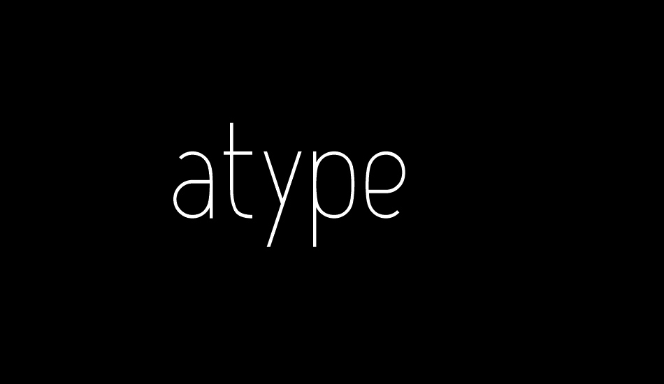 Atype 1 font big