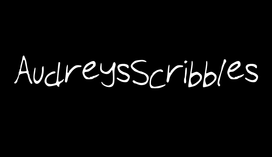 AudreysScribbles font big