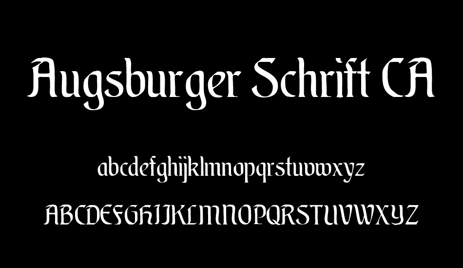 Augsburger Schrift CAT font