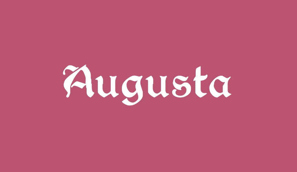 Augusta font big