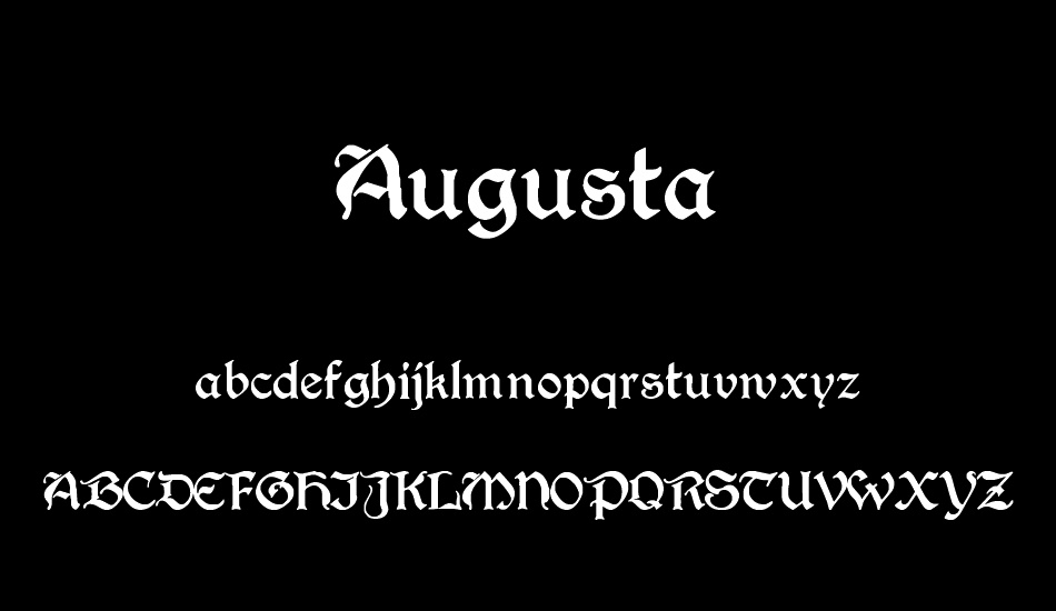 Augusta font