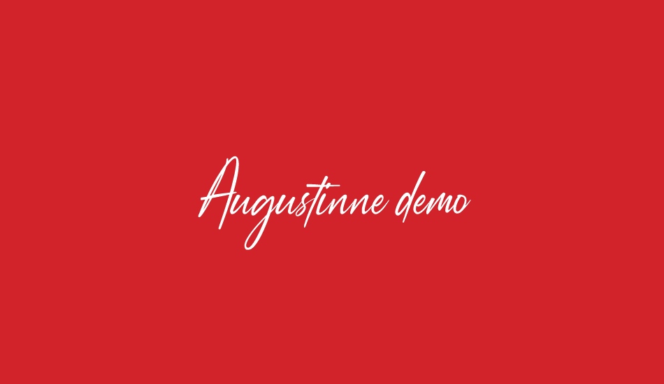 Augustinne demo font big